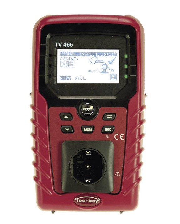 TESTBOY TV465 PRO MULTIMETER MET AARDKABEL- ISOLATIEWEERSTAND