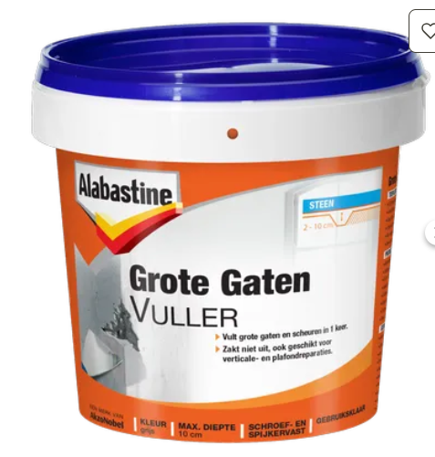 ALABASTINE GROTE GATENVULLER 1ltr