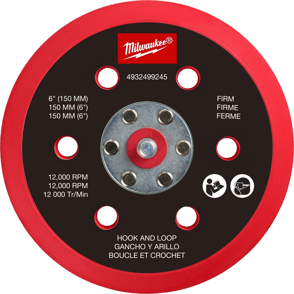 MILWAUKEE FROSBPHH150 HARDE PAD SAVER 150mm (STEUNSCHIJF) VOOR M12 FROS 4932499245