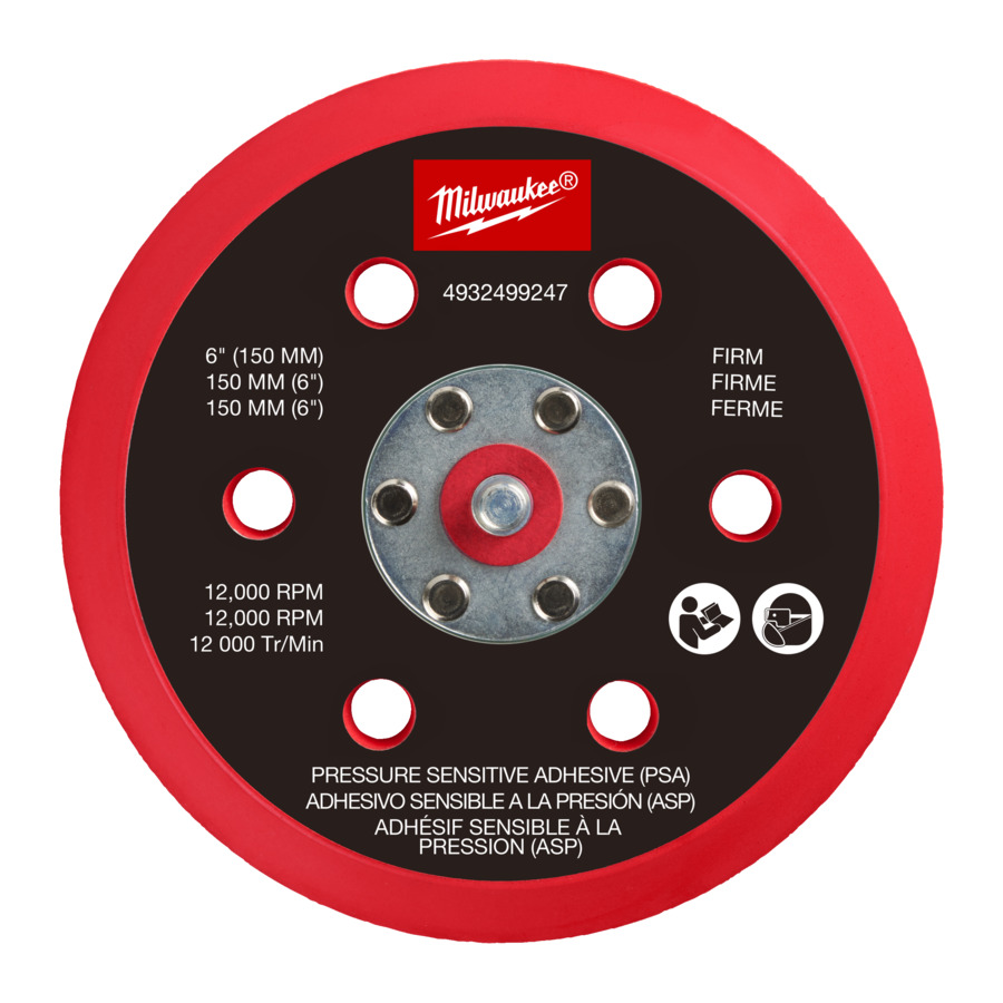 MILWAUKEE FROSBPSP150 ZACHTE DRUKGEVOELIGE PAD SAVER 150mm (STEUNSCHIJF) VOOR M12 FROS  (kopie)