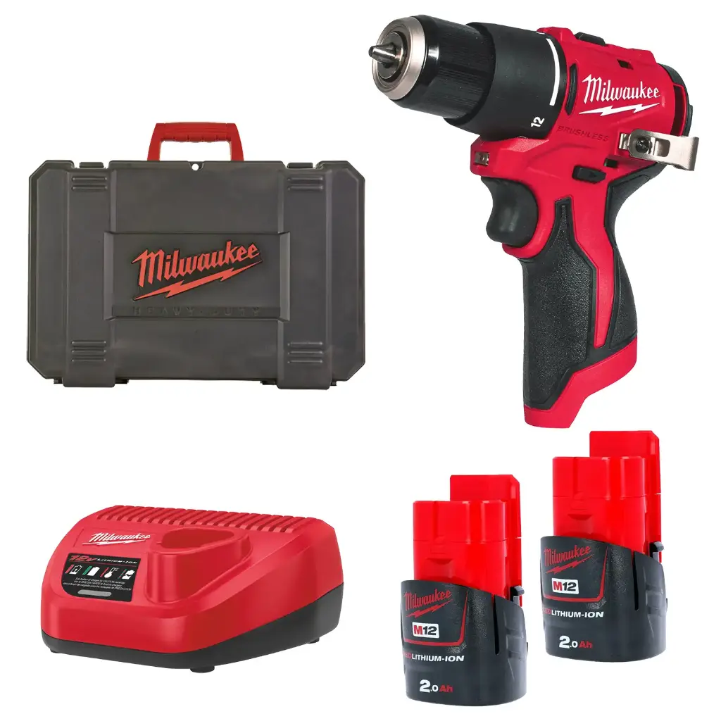 MILWAUKEE M12™ M12 BLPDRC-202C COMPACTE ACCU KLOPBOORMACHINE 4933500422