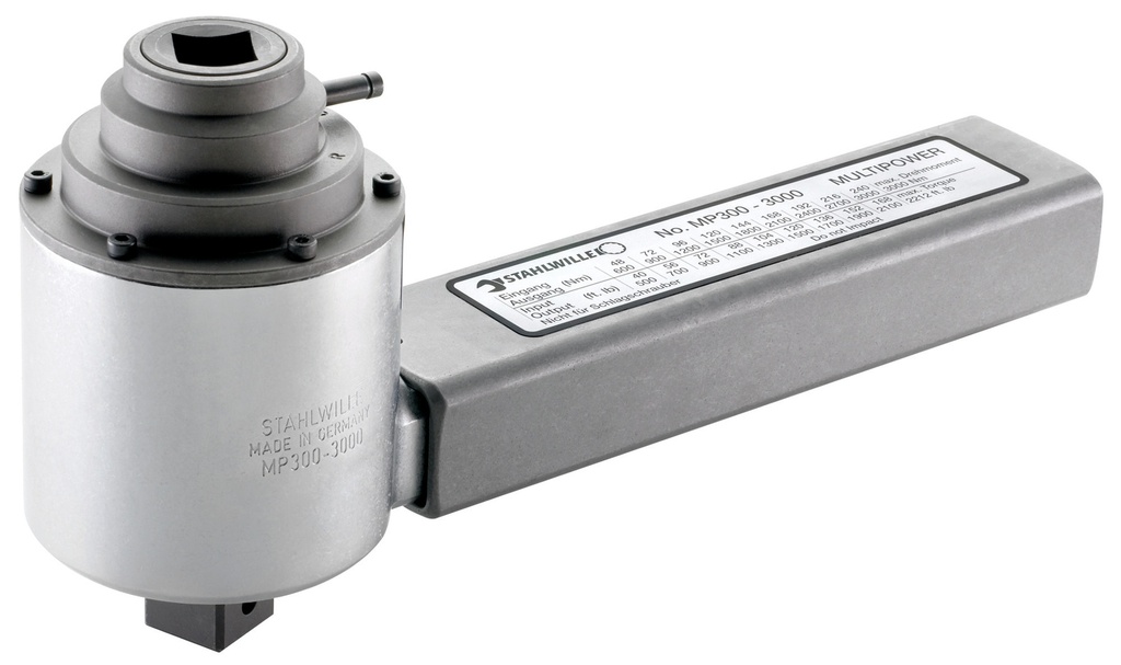 STAHLWILLE MP300-3000 KRACHT VERMEERDERAAR INW 3/4" EN UITW 1'' MAX Nm UITGANG 3000Nm MET OVERLASTBEVEILIGING & PLANEETWIELAANDRIJVING 53033000
