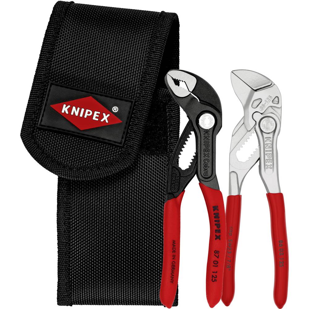 KNIPEX MINI TANGEN SET IN GEREEDSCHAPSRIEMTAS 2-Delig 00 20 72 V04