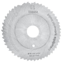 ZAAGBLAD ORBITAAL ø80mm WD2-7mm Z=54 Das=16mm SB8054