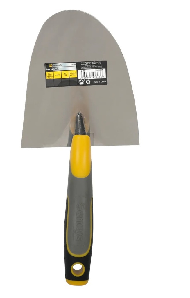 METSELTROFFERL R 160mm SOFTGRIP ROESTVRIJSTAAL 