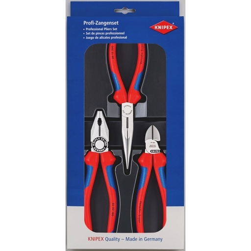 [110000060] KNIPEX 00 20 10 MONTAGE TANGENSET 3-Delig