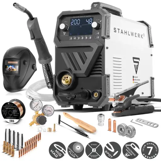 [977001530] STAHLWERK LASAPPARAAT MIG-MAG 200 ST DIGITAAL VOLLEDIG UITGERUST IGBT 200A INCLUSIEF ACCESSOIRES 