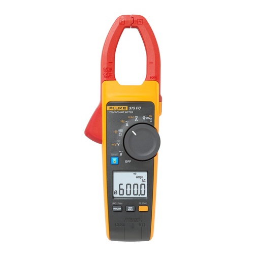[087000070] FLUKE-375 FC STROOMTANG 600A AC/DC TRMS 1000V AC/DC-SPANNINGSMETING