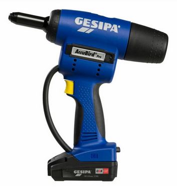 [914001030] GESIPA POPNAGELTANG ACCUBIRD PRO CAS 18V CAS 1x ACCU 2Ah IN KOFFER 2,4-6,0mm