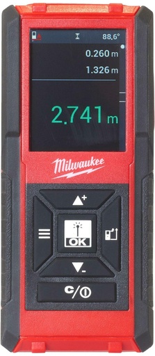 [260001950] MILWAUKEE LDM100 LASERAFSTANDSMETER LCD-DISPLAY 100mtr 4933459278