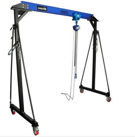 [974000430] MAMMUTH MOBILE POT CRANE 1 TON INCL.TREASURE AND CHAIN ​​HOIST