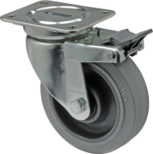 [068000065] COLSON ZWENKWIEL D=160mm MET WIELREM POLYPROPYLEEN DRAAGVERMOGEN 250kg JSPF 1603 6443/B (kopie)