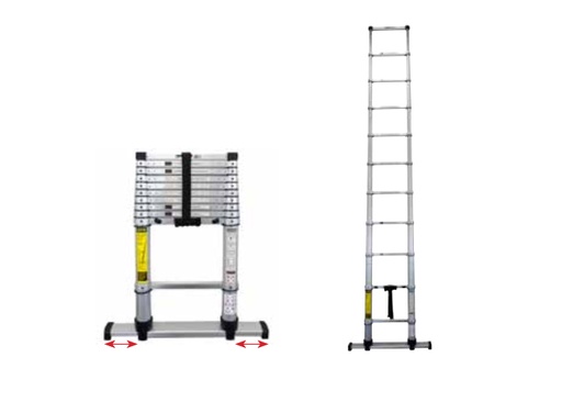 [223000040] 11-RUNG TELESCOPIC LADDER 3.2m