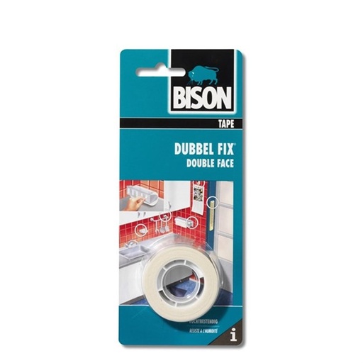 [017000245] TAPE DOUBLE FIX 19mm x 1.5 mtr FOAM WHITE