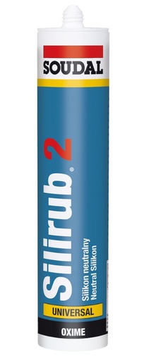 [232002130] SOUDAL SILIRUB-2 TUBE 300ML. WHITE NEUTRAL LOW MODULUS 102392