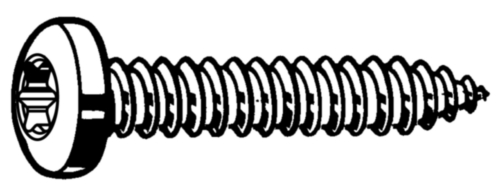 [253002075] PAN CYLINDER SCREW T-STAR A2 3.9x32mm ISO 14585 C