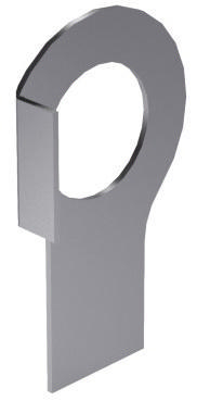 [255000075] LIP BOLT PLATE D463 STAINLESS STEEL A2 M6