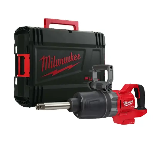 [260000100] MILWAUKEE M18 FUEL™ ONE-KEY™ M18 ONEFHIWF1D-0C 1'' ACCU SLAGMOERSLEUTEL HOOG KOPPEL MET FRICTIERING 2711Nm D-GREEP & VERLENGDE AS 4933471755