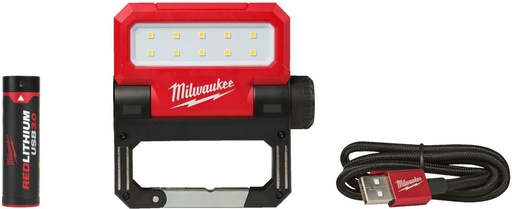 [260000170] MILWAUKEE L4 FFL-301 USB OPLAADBARE INKLAPBARE MINI SCHIJNWERPER 4933479766