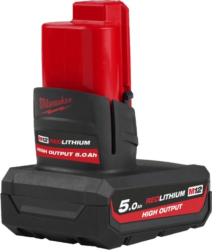 [260000325] BATTERY HIGH OUTPUT M12 HB5 5.0Ah 4932480165