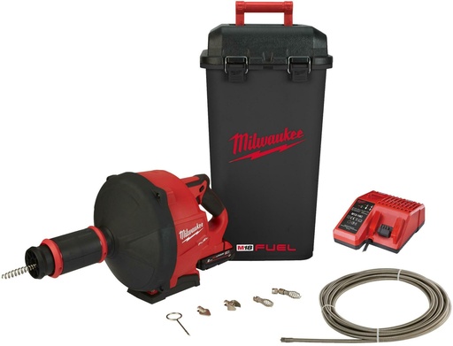 [260000400] MILWAUKEE DRAIN UNBLOCKER M18 +SPRING M18 FDCPF10-201C +BATTERY 2.0AH +CHARGER 10mm
