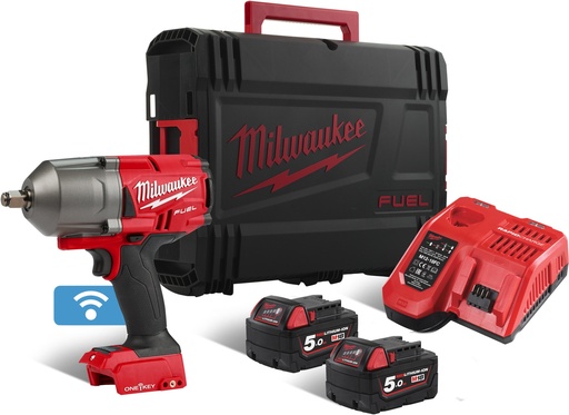 [260000620] MILWAUKEE M18 FUEL™ ONE-KEY™ M18 ONEFHIWF12-502X 1/2'' ACCU SLAGMOERSLEUTEL MET FRICTIERING 1898Nm 4933459727