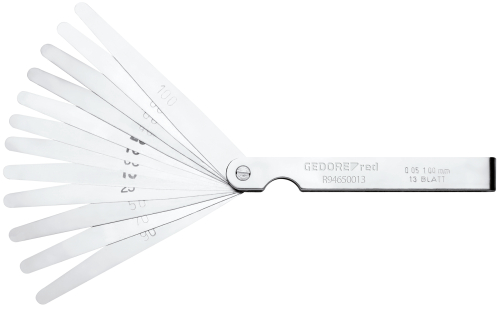[306004035] FEELER GAUGE SET, RANGE 5-100/100, 13-PIECE R94650013, 3301431