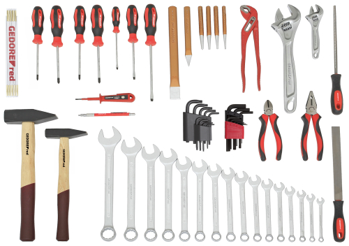 [306004370] TOOL SET ALLROUND, LOOSE, 59-PCS R21000059, 3301632