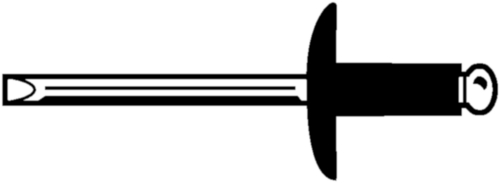 [935000885] BLINDKLINKNAGEL GROOTKOP ALU/ST BK4,8x10 KOPDIAM 16mm