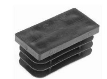 [935001025] INSERT CAP 40X20X1/2 PE BLACK