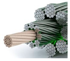 [961006160] LIFTKABEL 8mm PAWO F7 8x19 STAALINLAGE KRUISSLAG GESLAGEN 40,0 kN 701208030