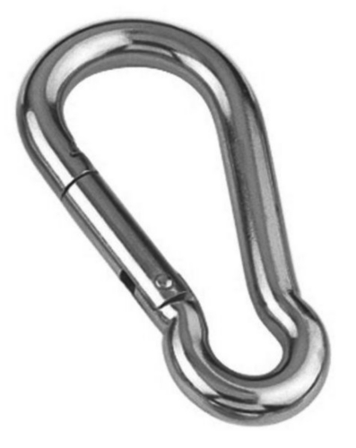 [963000455] Stainless Steel Carabiner 245-i 5x50