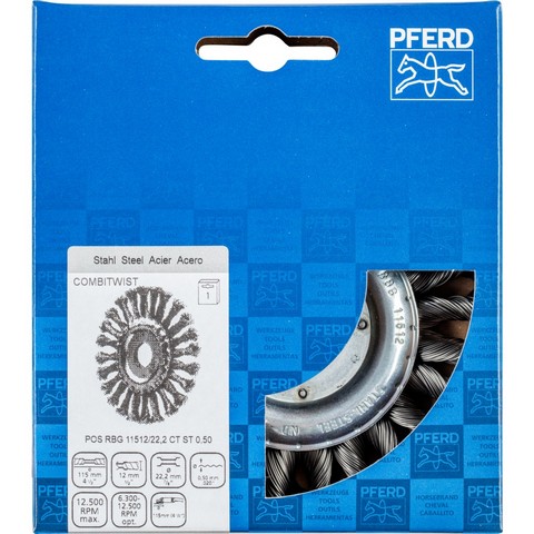 [971000030] ROTARY BRUSH D=115 d=0.50 ST 22.2 max : 12,500 RPM
