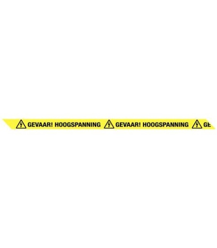 [972000305] ROL 300MTR LINT GEVAAR HOOGSPANNING 75mm 