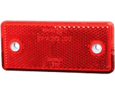 [972008115] REFLECTOR ROOD 120X80mm MET 2 GATEN NR 2668.02