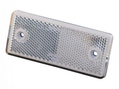 [972008120] REFLECTOR WIT 120X80mm MET 2 GATEN NR 2668.01