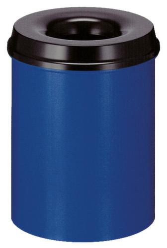 [974000490] FLAMMABLE WASTE BIN 15 LTR. BLACK/BL HX Ø360X260mm