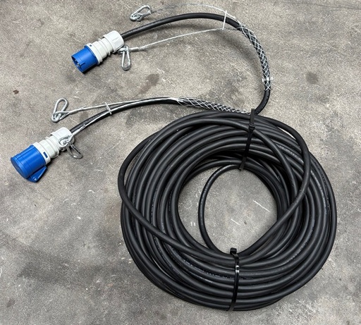 [977011295] 50 Mtr EXTENSION CABLE 3X4mm2 H07RNF NEOPRESIUM 2x STRETCH RELIEF COUNTER AND PLUG 16A CEE