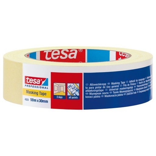 [978012000] AFPLAKBAND 50m (SCHILDERSTAPE) 25mm TESA (verpakt per 12rol)