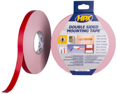 [978016770] HPX DUBBELZIJDIG TAPIJTTAPE  WIT 50mmX25M 