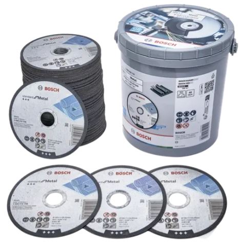 [066002990] BUCKET of 100 pcs CUTTING DISC 125x1x22 STEEL 2.608.626.116