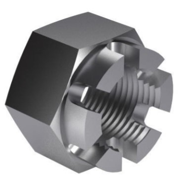[046004465] CROWN NUT DIN 935-cl 4 PAT. M24