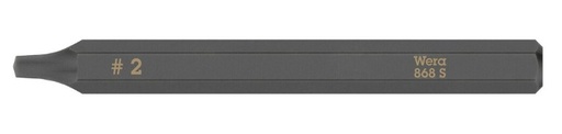 [165000065] BIT 1/4" WERA 868/4Z INNER SQUARE. 2MM L=70MM