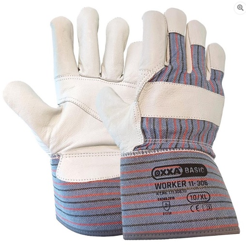 [179000010] OXXA HANDSCHOENEN WORKER 11-306 MT.11 MET PALM VERSTERKING