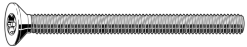 [048000195] TORX SAFETY BOLT UK STAINLESS STEEL A2 M5x40 +PIN (full pack only)