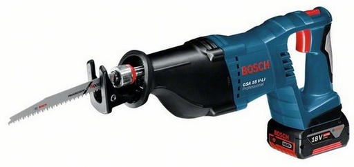 [065001990] BOSCH PRO GSA 18V-LI ACCU RECIPROZAAGMACHINE zaagdiepte 250mm INLCUSIEF 2x 5,0Ah Li-Ion ACCU EN LADER IN L-BOXX 060164J00B