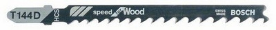 [066000235] KRT a 5st BOSCH T144 D DECOUPEERZAAGBLAD 'Speed for Wood' 100mm 2608630040