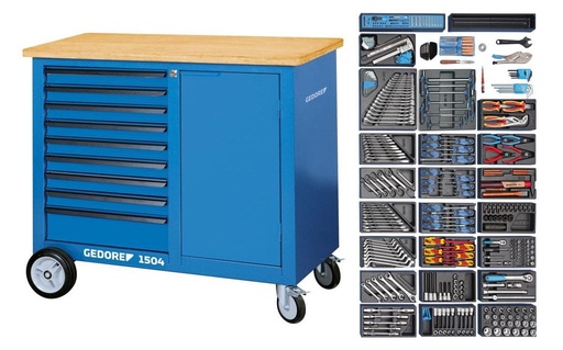 [089007872] WERKBANK 1504-0810 + GEREEDSCHAPSSET 325 DLG ES-03  1504EU 1873849 *A*