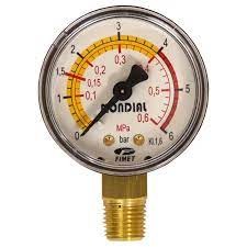 [099000220] Pressure gauge 1-3042 Bottom connection 1/4"