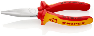 [110000235] LONG NOSE PLIERS WITH PL. NOSE VDE 3016-160